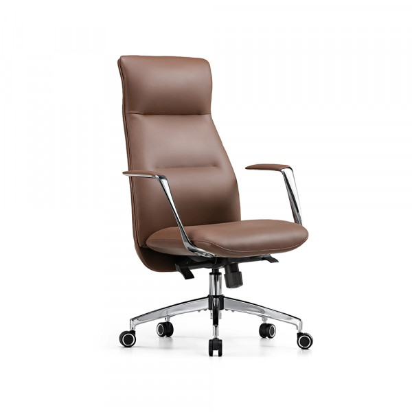 Eureka Ergonomic Royal Slim Executive Chair Brown